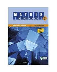 Matrix Wiskunde 3.5 Leerwerkboek B Meetkunde – Statistiek (editie 2024) (incl. Pelckmans Portaal)