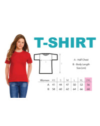 T-Shirt modèle femme XXL avec logo de l'école - ISFJ
