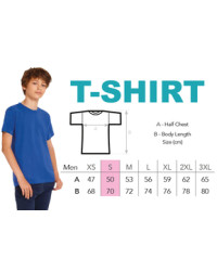 T-Shirt modèle homme S avec logo de l'école - ISFJ